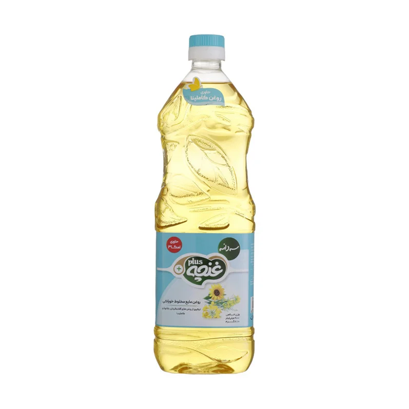 روغن مایع مخلوط سه دانه غنچه پلاس - 900 میلی لیتر